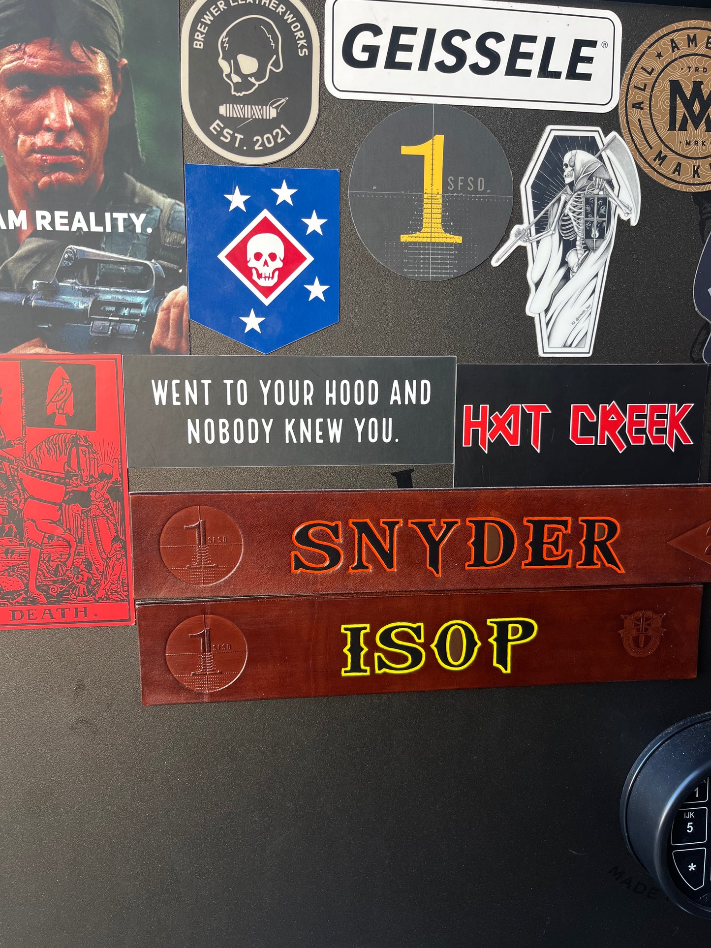 Magnetic Wall Locker Name Tag